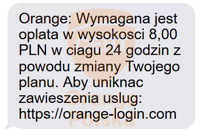 To nie jest aktualizacja danych Orange