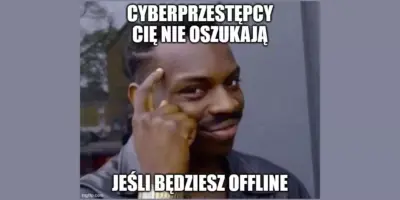 Mem ilustrujący tekst "bezpieczne wakacje"