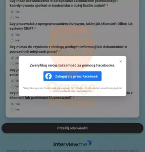 Hasło do Facebooka ma być niezbędne do wysłania ankiety