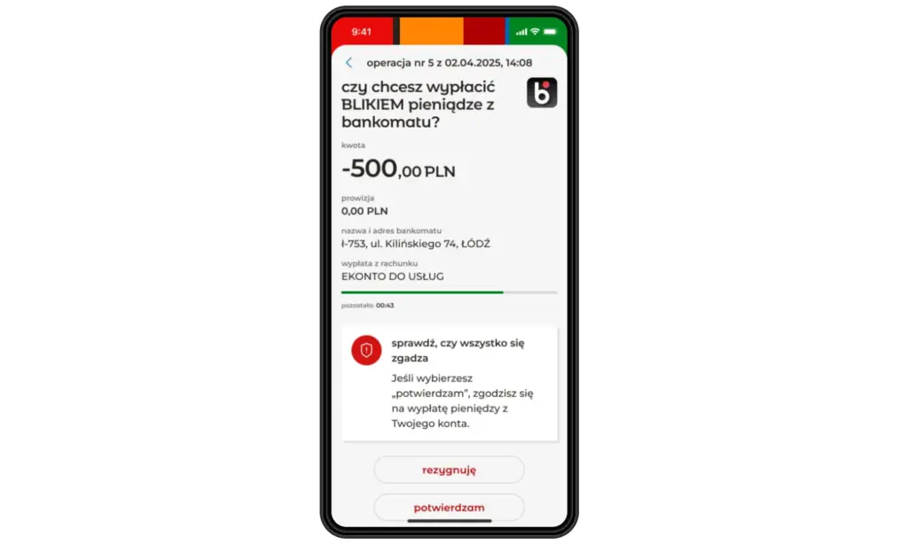 Monit o akceptację płatności BLIK