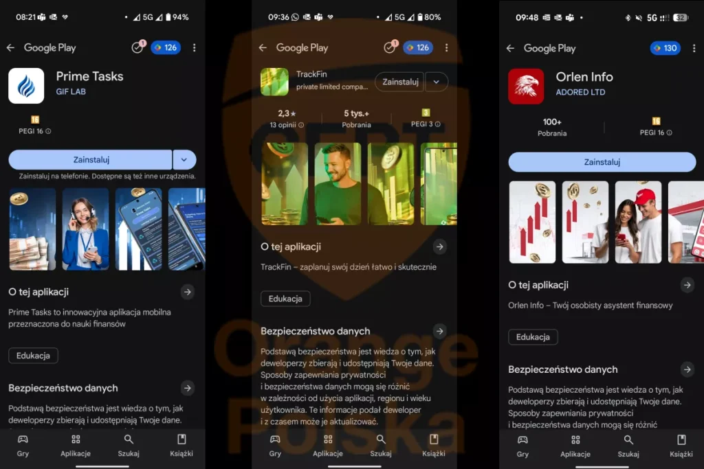 Aplikacje reklamowane przy użyciu UnityAds można ściągnąć ze Sklepu Play.