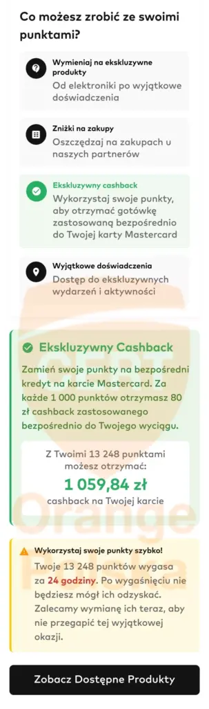 Na wypłatę cashbacku z loterii Bezcenne Chwile mamy mieć 24 godziny.