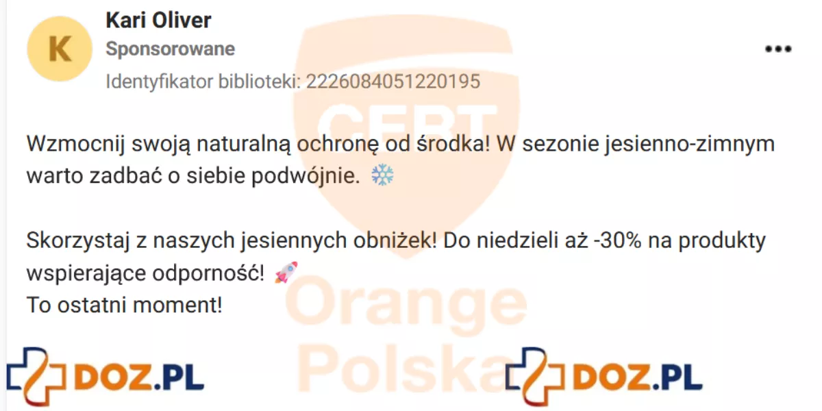To nie jest promocja DOZ! To „podwójnie fałszywy” sklep