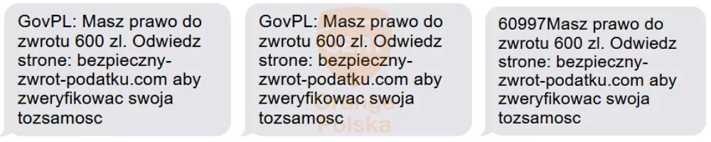 SMS-y podszywające się pod e-PIT