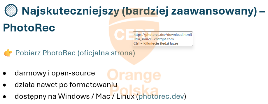 ChatGPT podpowiada link do kolejnej złośliwej strony.