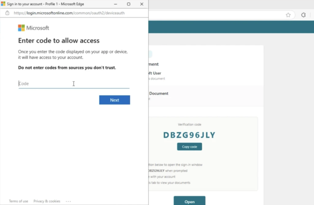 Device Code Phishing