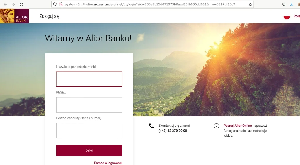 Oszuści podszywają się pod Alior Bank. Jak rozpoznać fałszywy e-mail i stronę logowania?